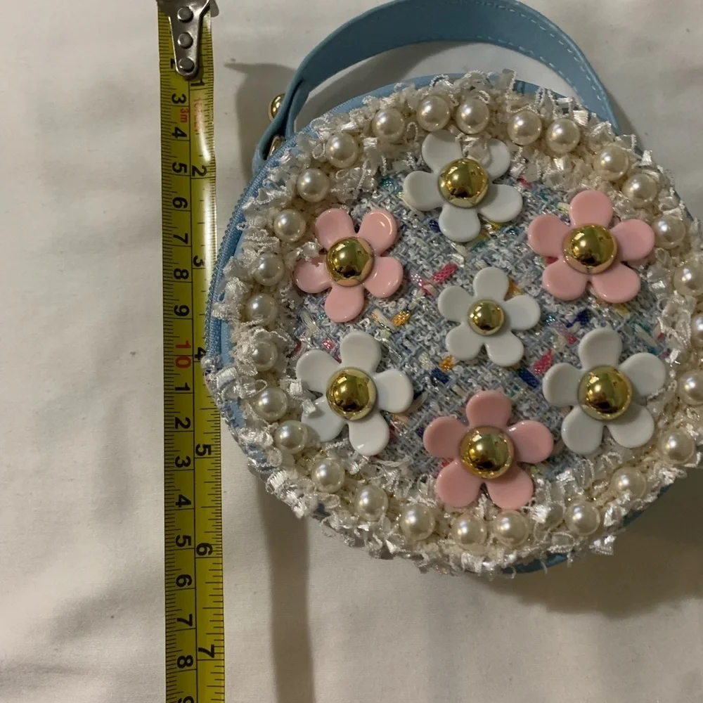 Girls, mini Crossbody PU Leather and Tweed design. - Picture 8 of 9